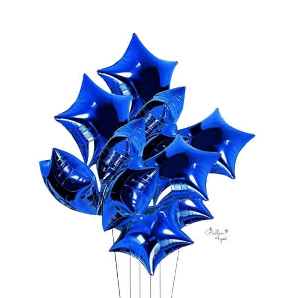 Stern Folienballons Helium Ballons blau