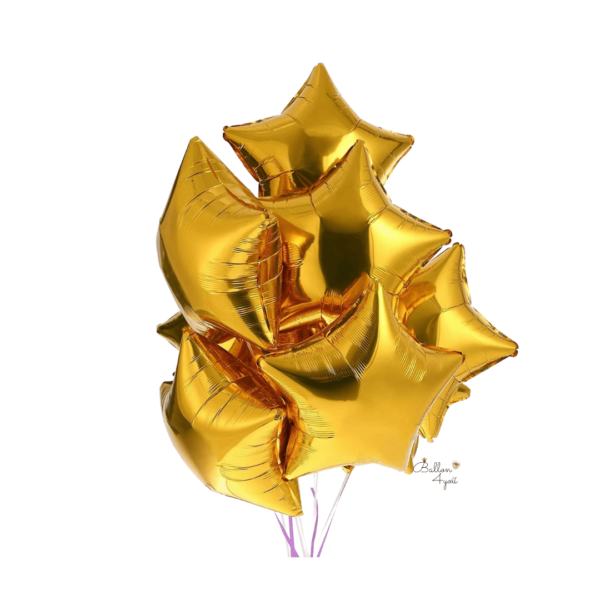 Stern Folienballons Helium Ballons gold