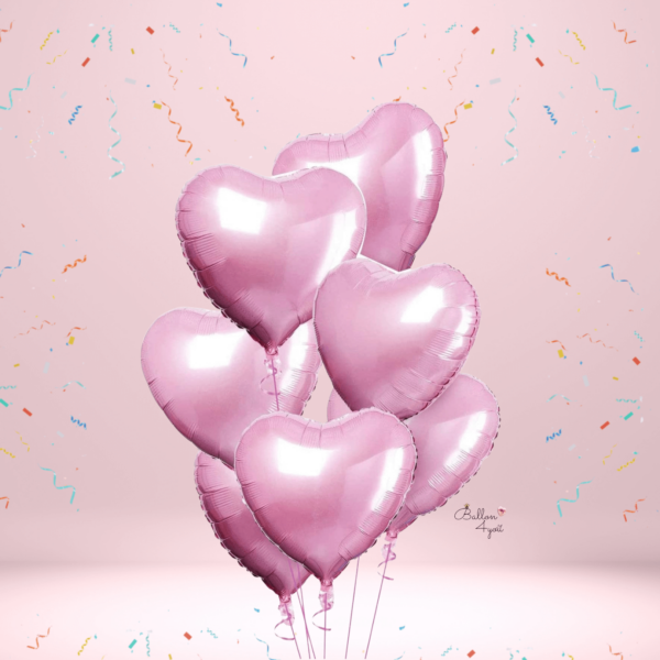 Rosa Herzballon Folie Luftballons Rosa Herzform
