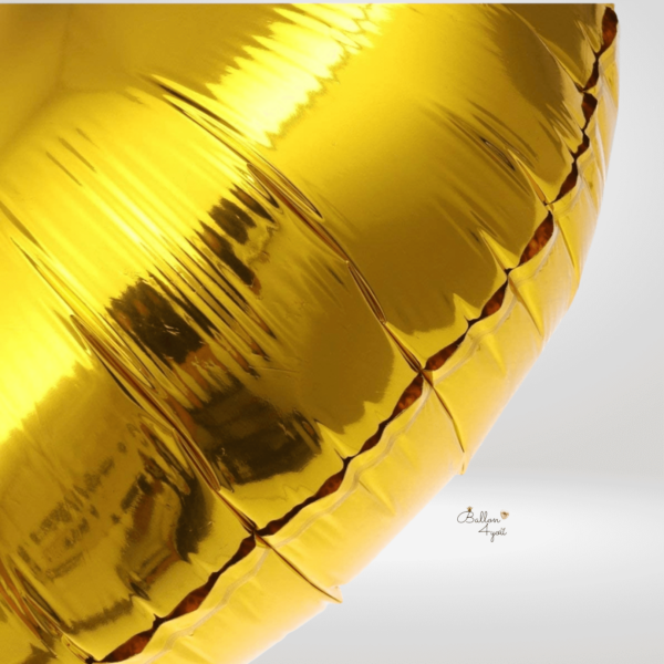 Rosa Herzballon Folie Luftballons Gold
