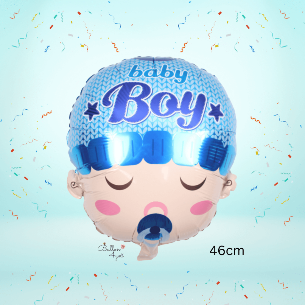 Baby Boy Gesicht Folienballon 46cm