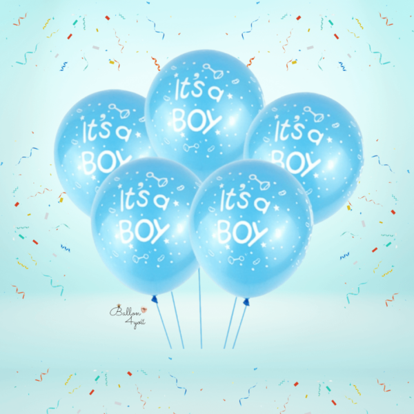 It´s a Boy Latexballons Blau Junge Baby Party