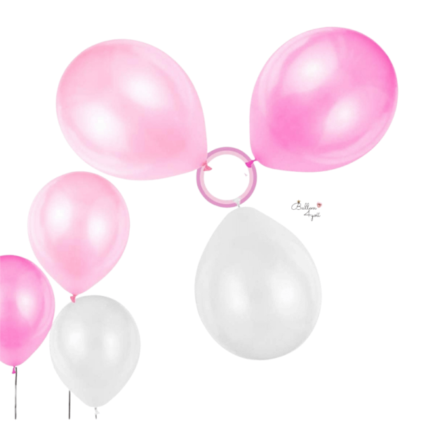 Rosa Weiße Luftballons