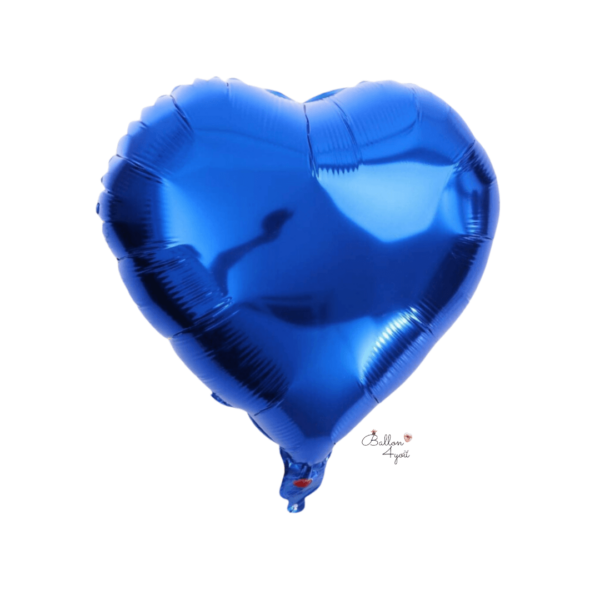 Herzballon Blau Folienballon Babyparty