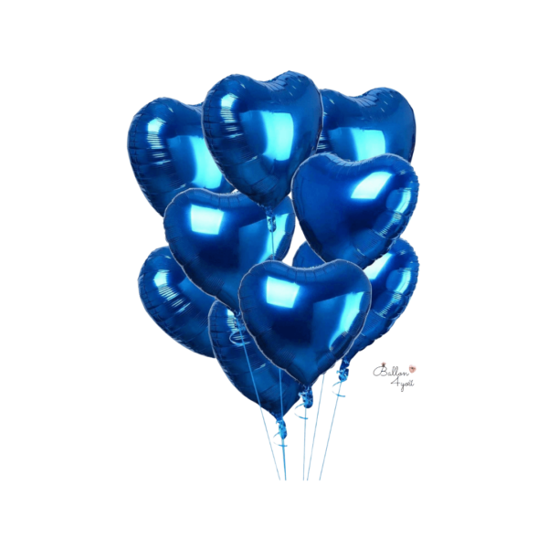Herz Folienballons Blau helium luftballon