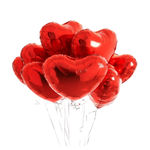 Herz Folienballons helium luftballon herzform rot