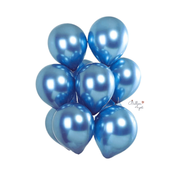 Metallic Luftballons Metallic blau