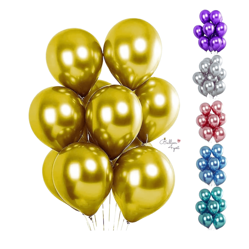 Metallic Luftballons gold