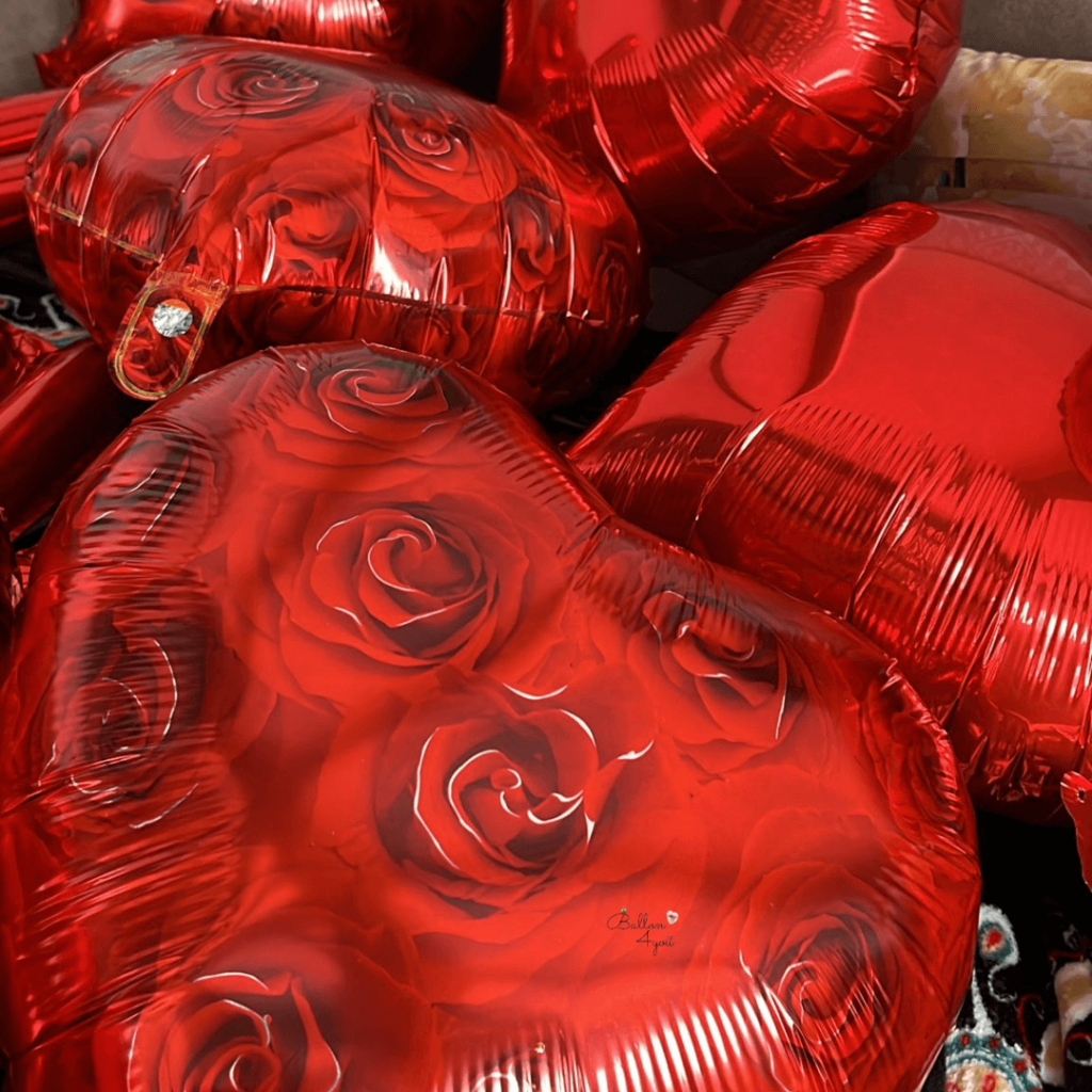 Valentinstag Ballon Dekoration Rosen