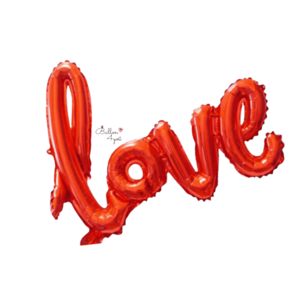 Love Buchstaben Luftballons Rot